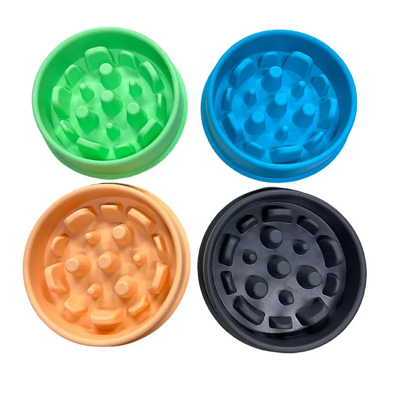 Dog Slow Feeder Non-toxic and odorless silicone pet slow food bowl High and low temperature resistance Non-slip  Slow Food