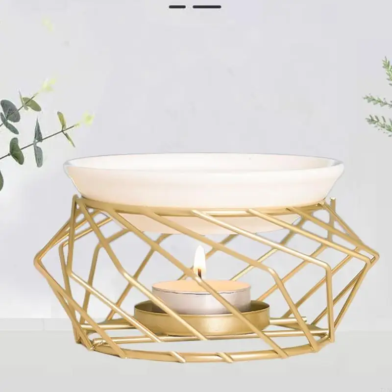 77JB Aceite esencial para candelabro aromaterapia geomaterapia incienso cera para para quemador