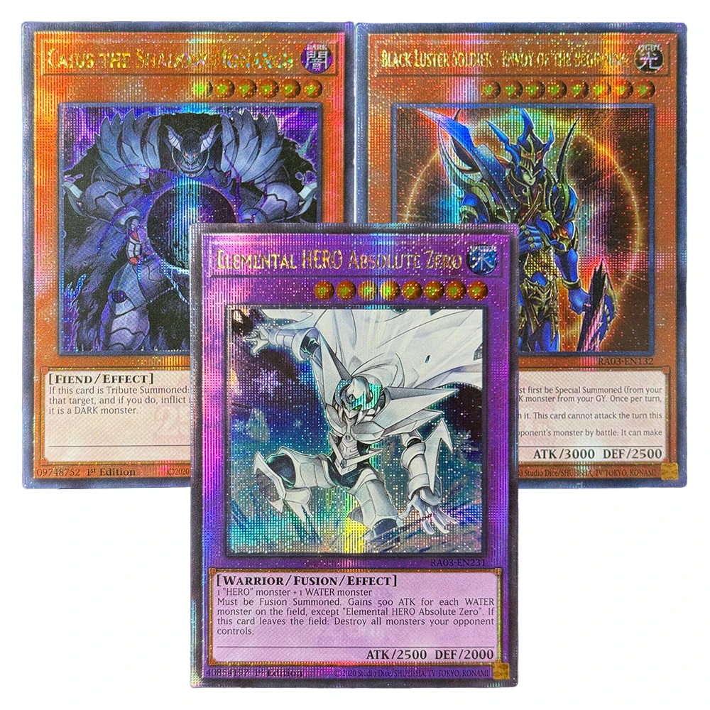 YuGiOh Cards-QCScR Quarter Century Bonanza Chaos Emperor Dragon - Envoy of the End Black Luster Soldier - Envoy of the Beginning