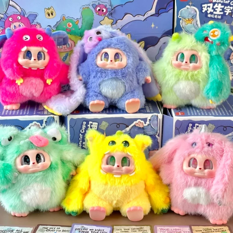 Nueva Serie Monster Cupa Twin Universes, Caja Sorpresa de Peluche de Vinilo, Colección de Juguetes de Moda, Regalo de Cumpleaños, Regalo de San Valentín, Regalos para Niños