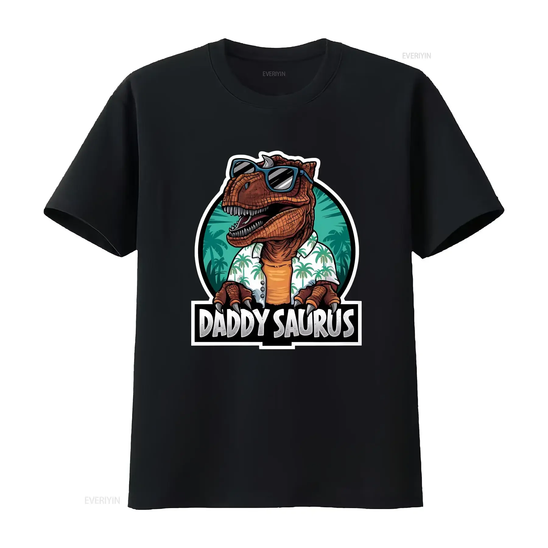 Daddy Saurus T Shirt For Dad On Father's Day Birthday Or Christmas From Son Daughter Funny Father vintage Washed Soft Stylish