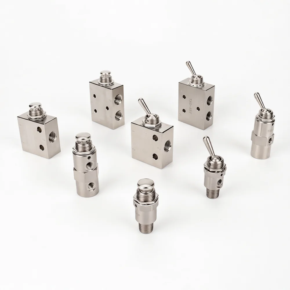 For SADES Air Control Toggle Valve Manual Pneumatic Switch Copper Body TAC Series Mechanical Valve For Industrial System