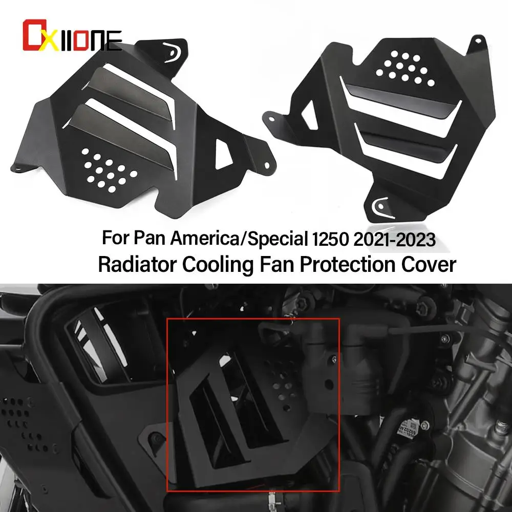 

America1250 Side Fairing Guard Radiator Cooling Fan Protection Cover Motorcycle Accessories For Pan America RA1250 RA1 2021-2023