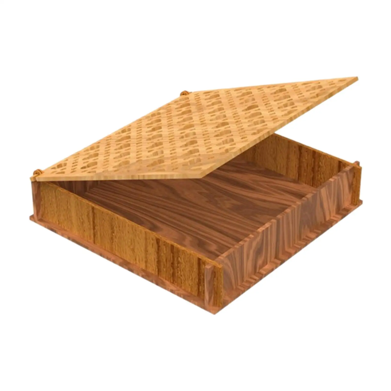 Wooden Trinket Box Storage Organizer with Lid for Jewellery Keepsakes Crafts Gift Home Office Decor - view 2