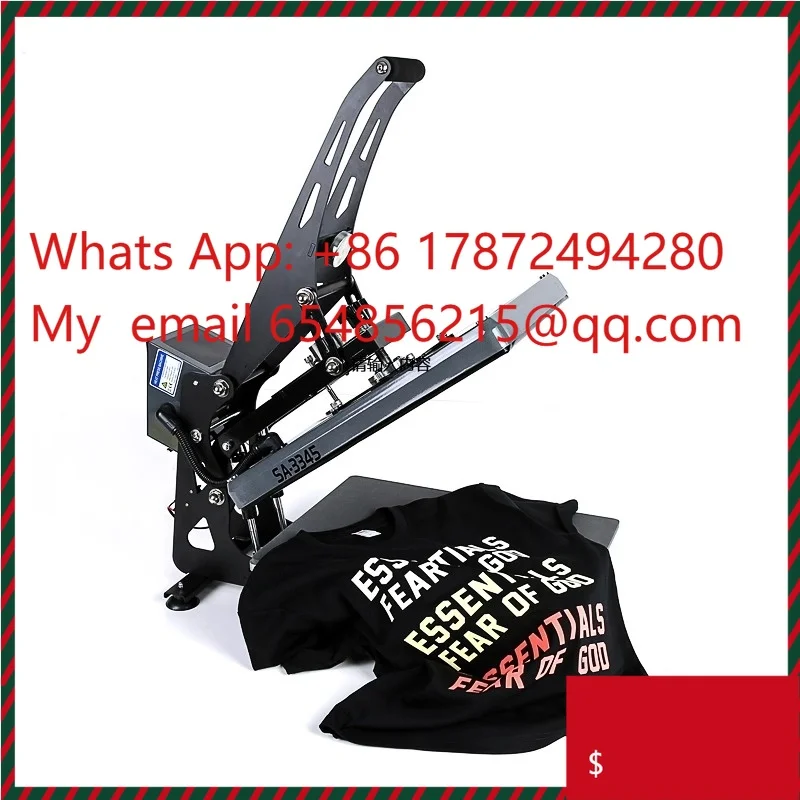 Flatbed High Pressure Heat Transfer Machine Semi-automatic for Apparel Printing