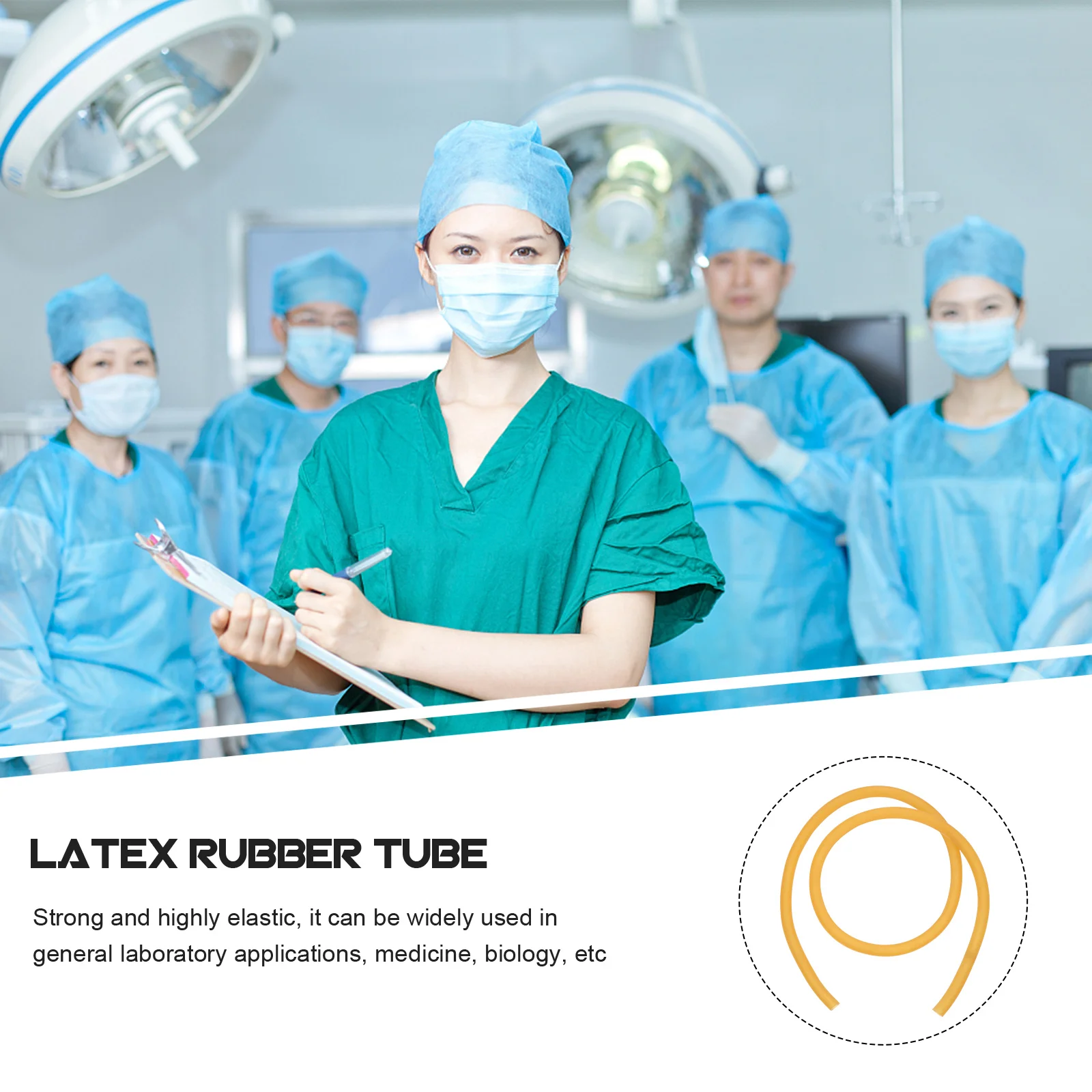 

1Pcs Latex Rubber Tube Medical Elastic Hose High Durability Flexible for Laboratory Medicine Biology Agricultural Applications