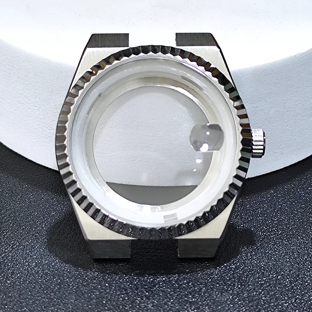 NH35 الهاتفي 33.8 مللي متر الهاتفي 39.5 مللي متر ساعة ل NH35 حركة الياقوت الساعات صندوق كامل الجسم مرآة 33.8 مللي متر الطلب NH35 بطلب اكسسوارات #4