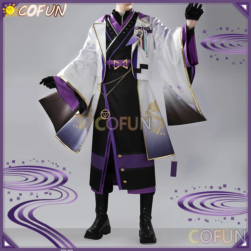 COFUN [Customized] Vtuber Nijisanji Kenmochi Toya Cosplay Costume Halloween Outfits Kimono Men New Suit Uniform