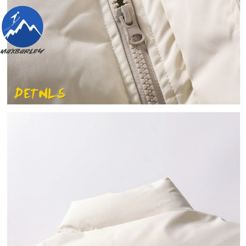 Mens Winter Vest Stand Collar Sleeveless Travel Windproof Cotton Jacket Solid Color Design Daily Comfort Lightweight Waistcoat