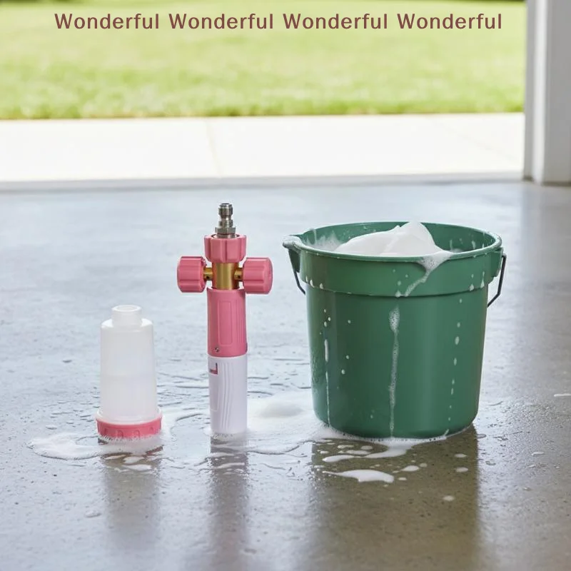 100ml Handheld Snow Foam Cannon Sprayer 1/4'' Adapter Nozzle Widely Compatible for Car Pressure Washing