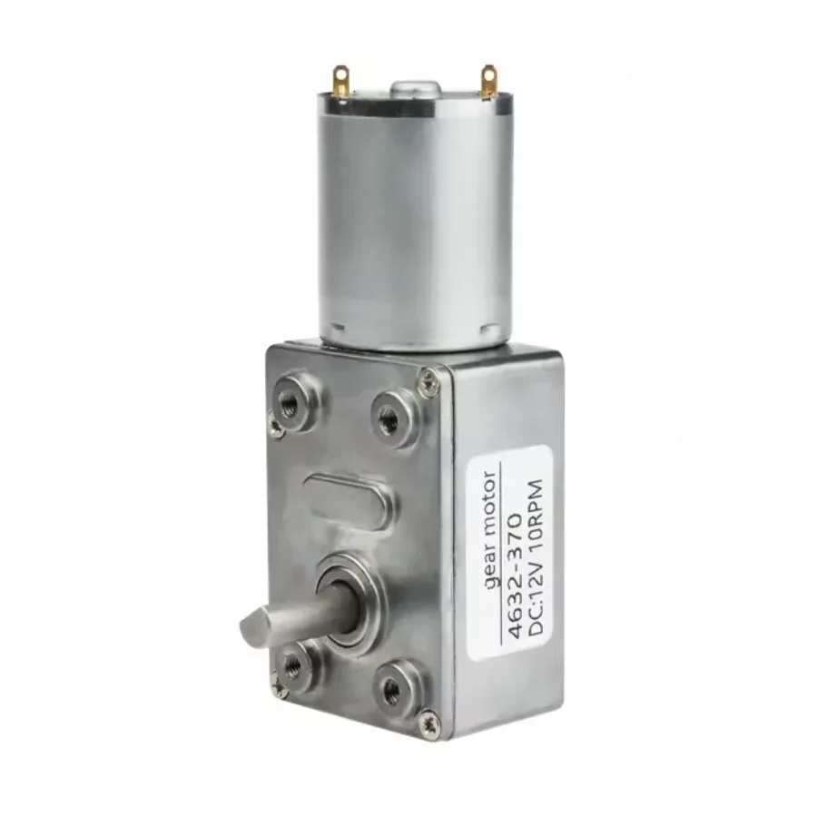 JGY370 JGY-370 1-210 RPM 12 V 24V With Encoder Mini Electric 6V 90 Degree Gearbox Right Angle 12v DC Worm Gear Motor