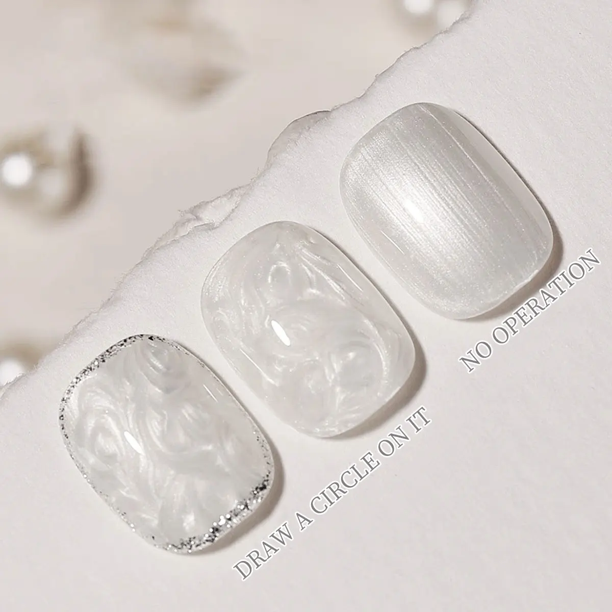 Vernis à ongles Gel à fil blanc perle 15ML, Gel UV/LED à tremper, cadeau pour femmes et adapté au Salon de manucure à domicile, cadeau de mariage