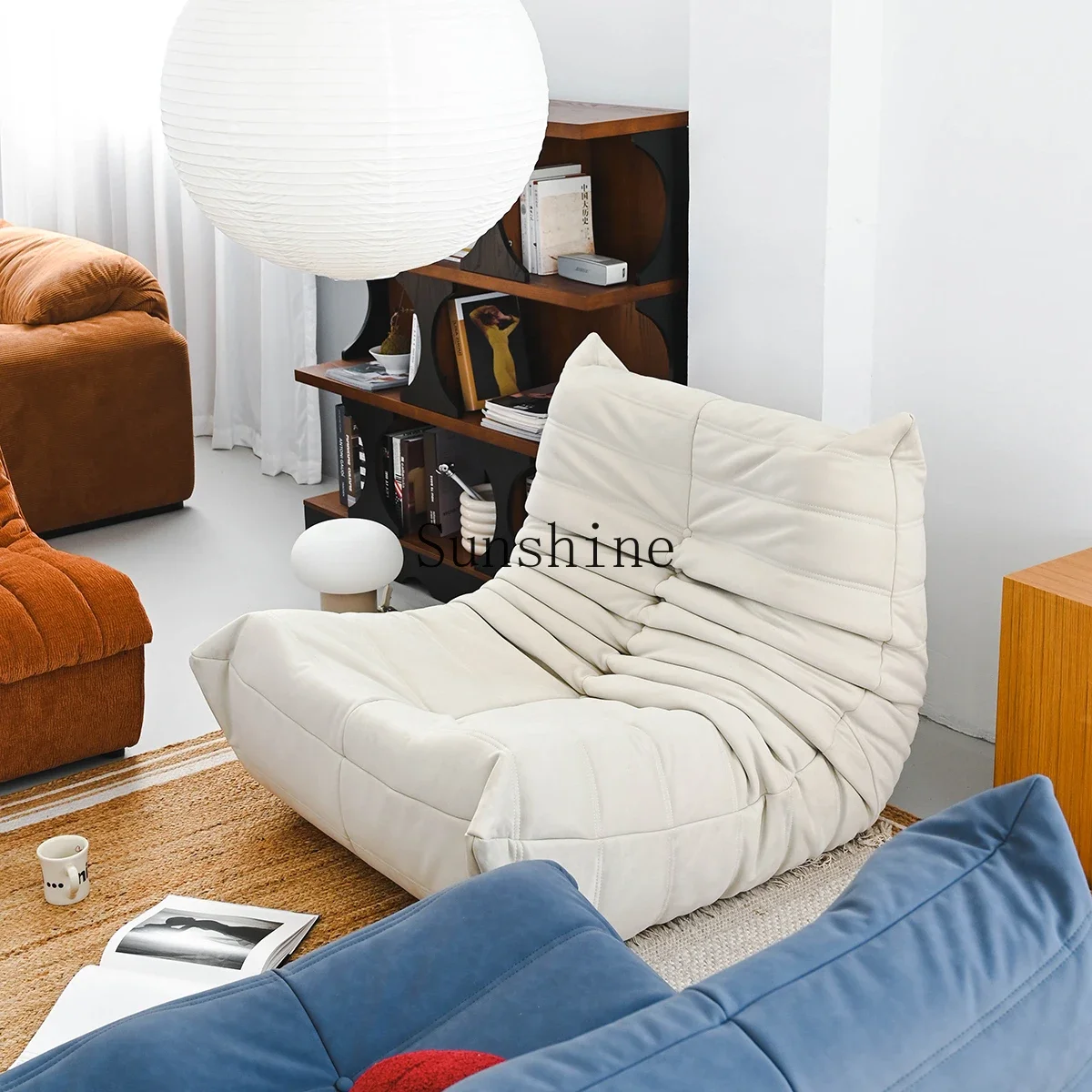 Nordic living room caterpillar lazy sofa recliner