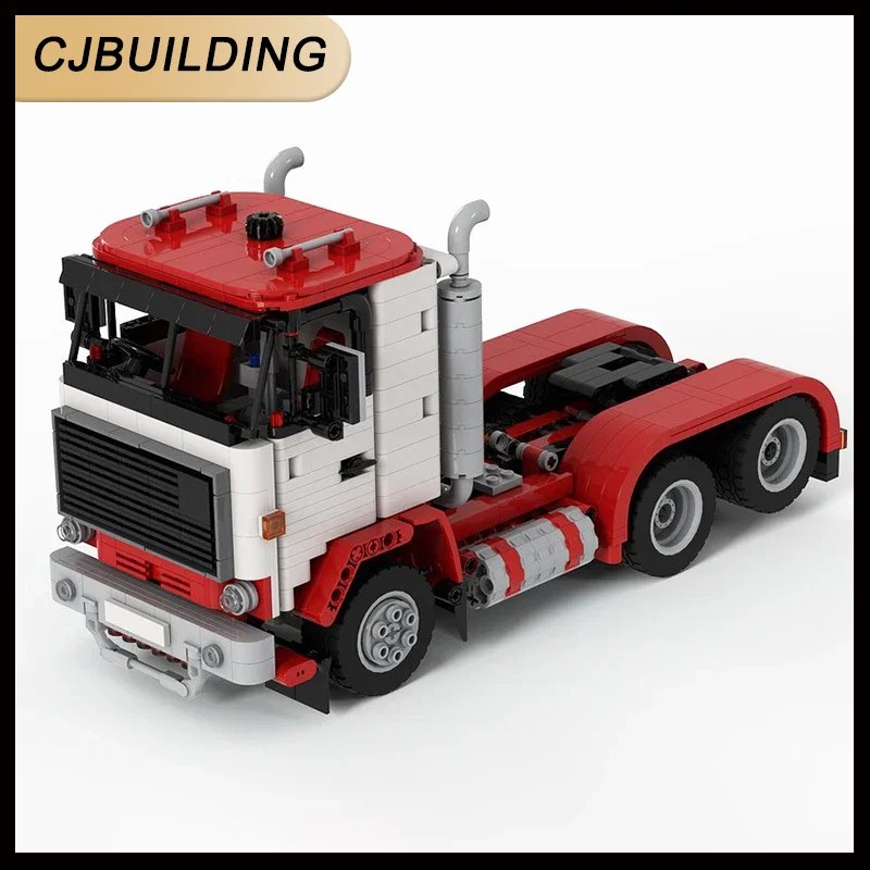

950 деталей MOC 1976 F89 6x2 Грузовик-трейлер, техническая модель автомобиля, конструктор, креативные подарки, игрушки-конструкторы DIY, MOC-169919