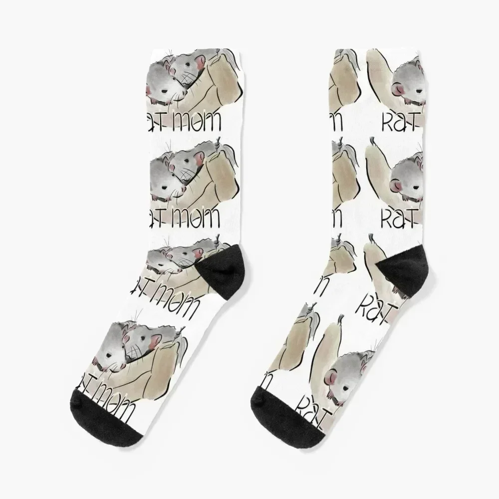 

Rat Mom Socks Antiskid soccer anime new year heated Socks Man Women's funny gifts retro valentine gift ideas Mens Socks Women's