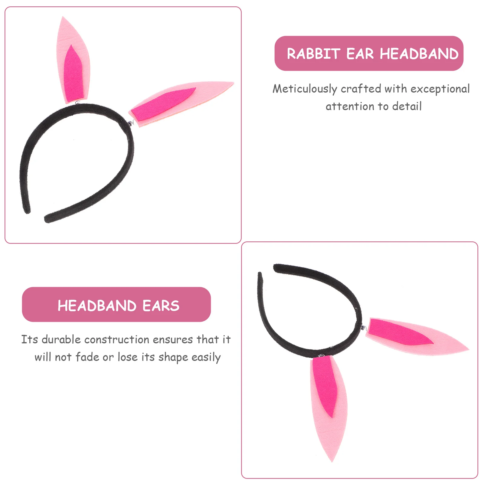 Pasen Konijn Oor Haarband Zacht Vilt Schudden Bunny Oren Party Decor Bunny Hoofdband Foto Prop Pasen Hoofdbanden