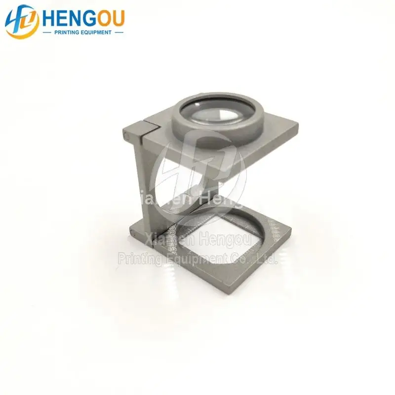 12X44x40mm Full Metal Folding Magnifying Glass for Offset Printing Machine Roland etc.