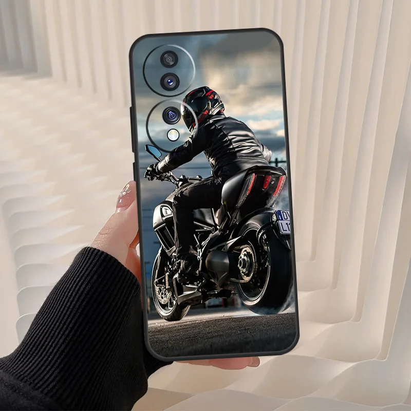 Motorcycle Motorbike Case For Honor 90 Lite 70 50 X8a X9a X7a X6a X7 X8 X9 8X Magic 5 Pro Magic 4 5 Lite Cover