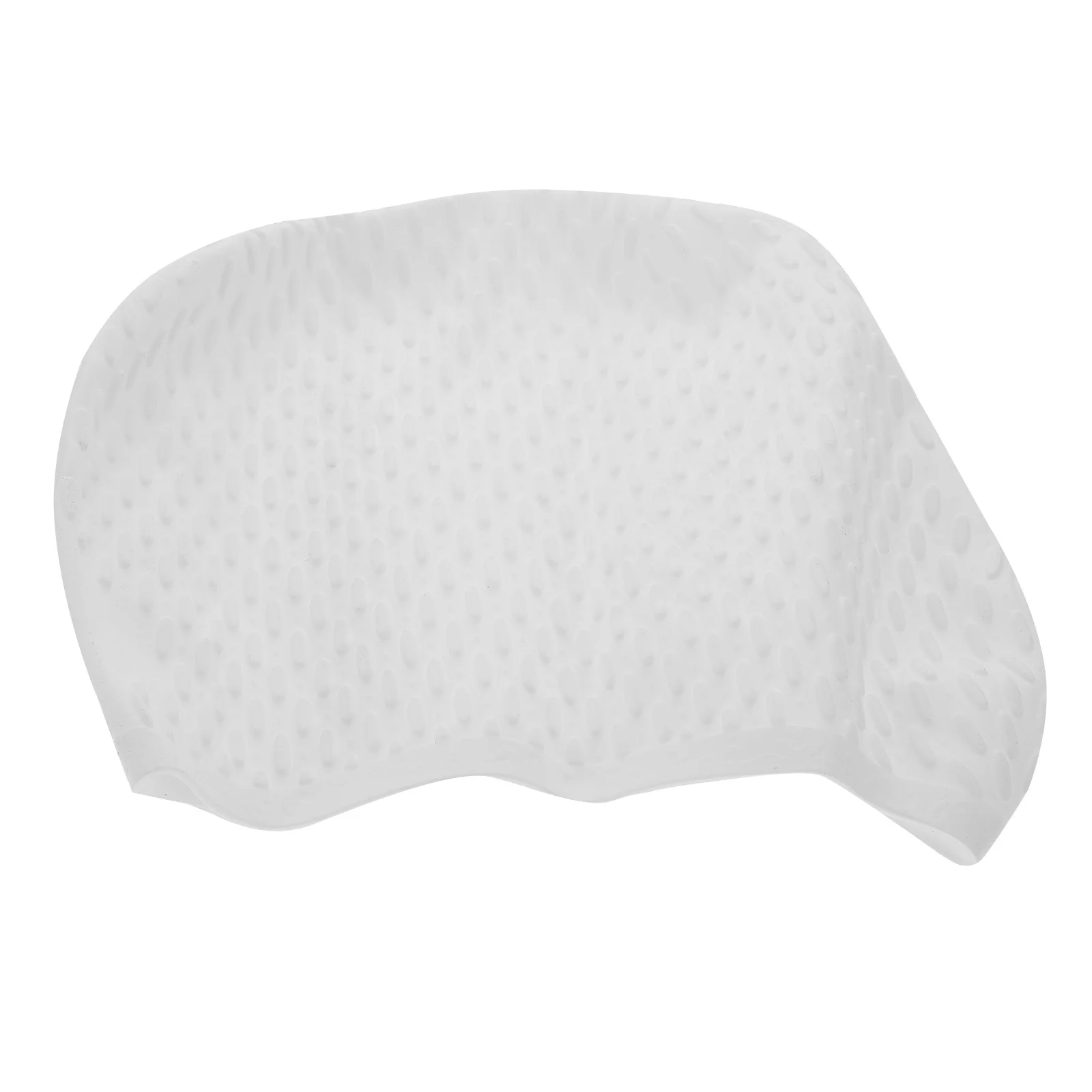 

Silicone Swimming Cap White Lightweight Waterproof Elastic Swim Hat Long Hair Protection Soft Fit for Women Pool