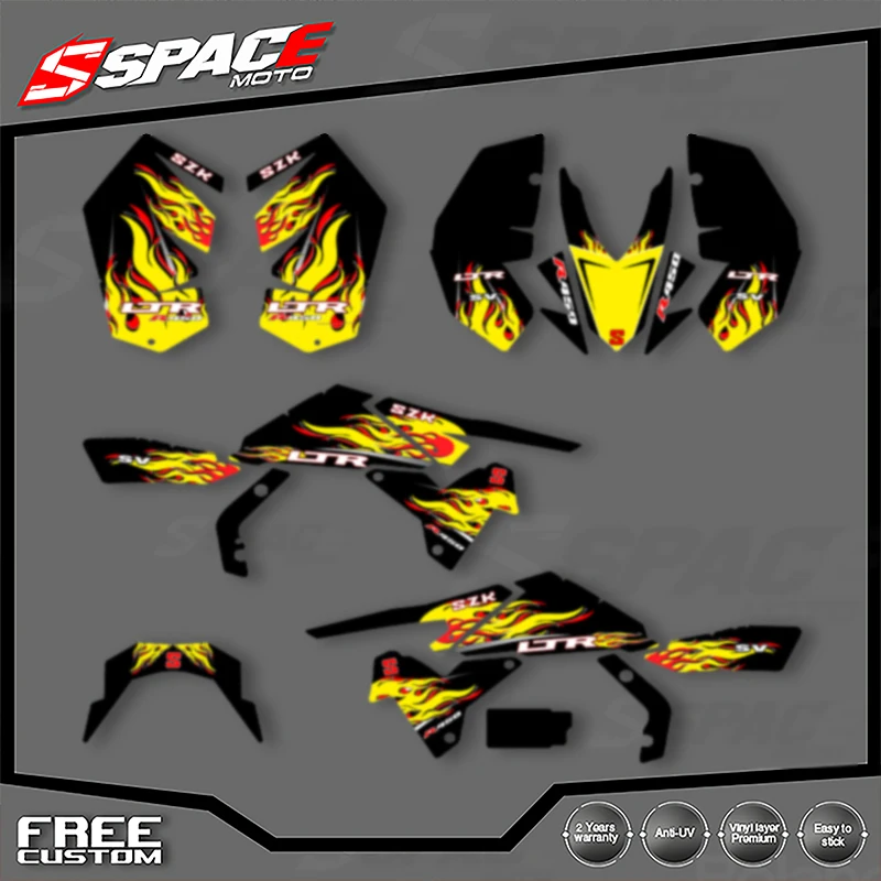 

SPACE Custom Motorcycle Graphics For SUZUKI LTR450 450R Decal Stickers Kits 002