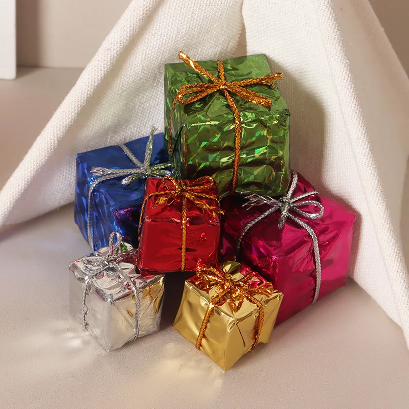 1:12 Dollhouse Christmas Fairy Door Tent Scene Set BJD OB11 Mini Xmas Cabin Decor Gift Box Tree Layout Diorama Shooting Prop