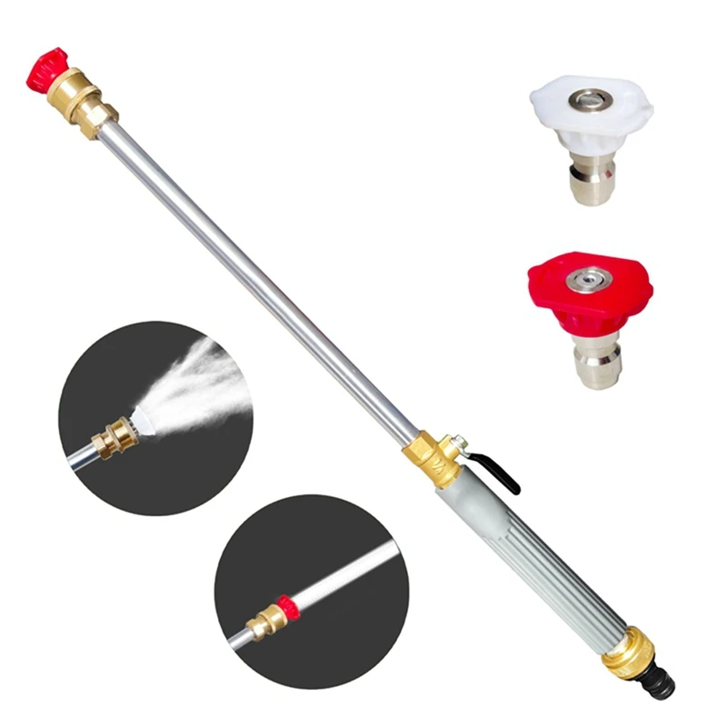 Jet High Pressure Power Washer Pressure Washer Wand Includes 2 High-Pressure Nozzles Quick Connectors High Pressure Washer