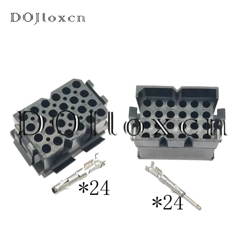 

1 Set 24 Pin Car Original Black Socket With Terminal Plug SMS24P1 SMS24R1SMS Quick Plug Connector
