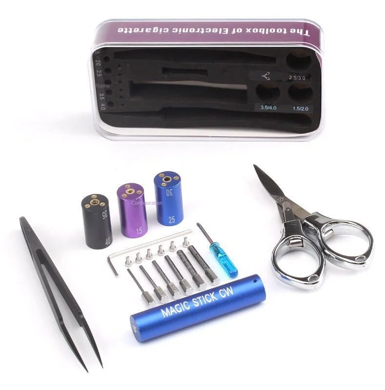 DIY Wire Winding Tool Box Set Plating Heating Wire Winding Rod Kit Wire Winding Tool Combination Automatic Tool