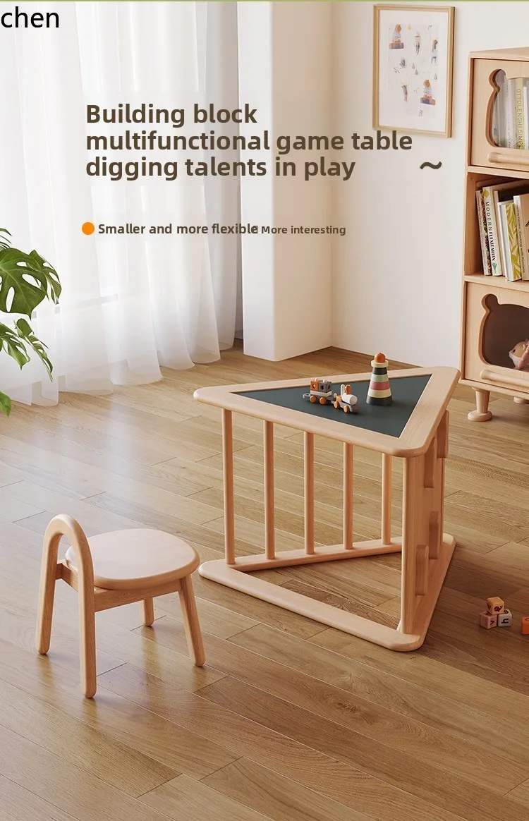 CZ  Multi-Functional Game Table Early Education Educational Table and Chair Climbing Frame Multi-Functional Building Blocks