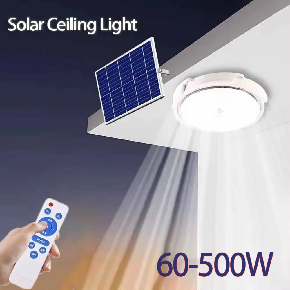 Hot Selling LED Solar Light Ceiling Household Indoor Wall Lamp Balcony Bedroom Rural Garden Gate Outdoor Waterproof Garden Light