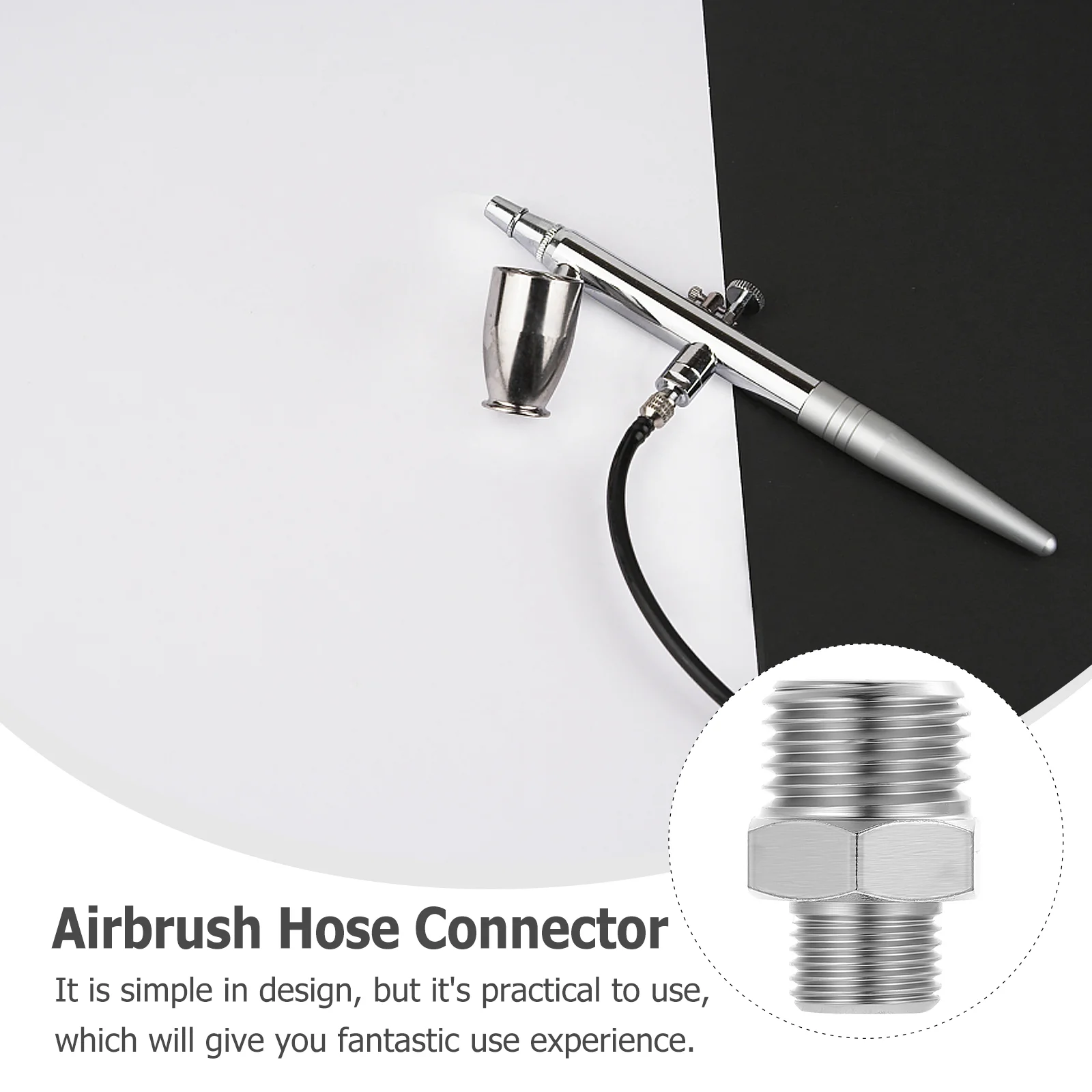 Airbrush Tube Adapter Conversion for Quick Disconnect Connector Spray Connecting Hose Copper