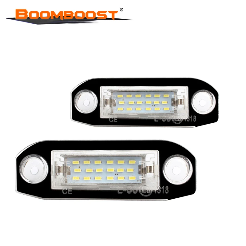 Plug and Play LED License Plate Light Assembly 6500K White No Warning Code for Volvo S40 S60 S80 XC70