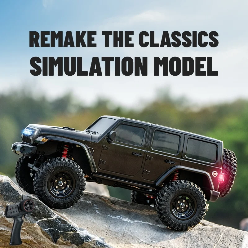 1:18 Simulation 4WD Climb Off Road RC Car Truck Model 2.4G Smart Linkage LED lighting 3 Gear Speed High Speed Remote Control Car