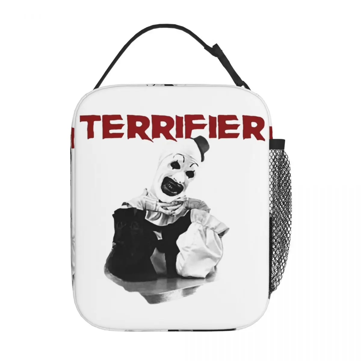 Terrifier The Clown Horror Movie Halloween Thermal Insulated Lunch Bag for Work Portable Food Bag Cooler Thermal Lunch Box