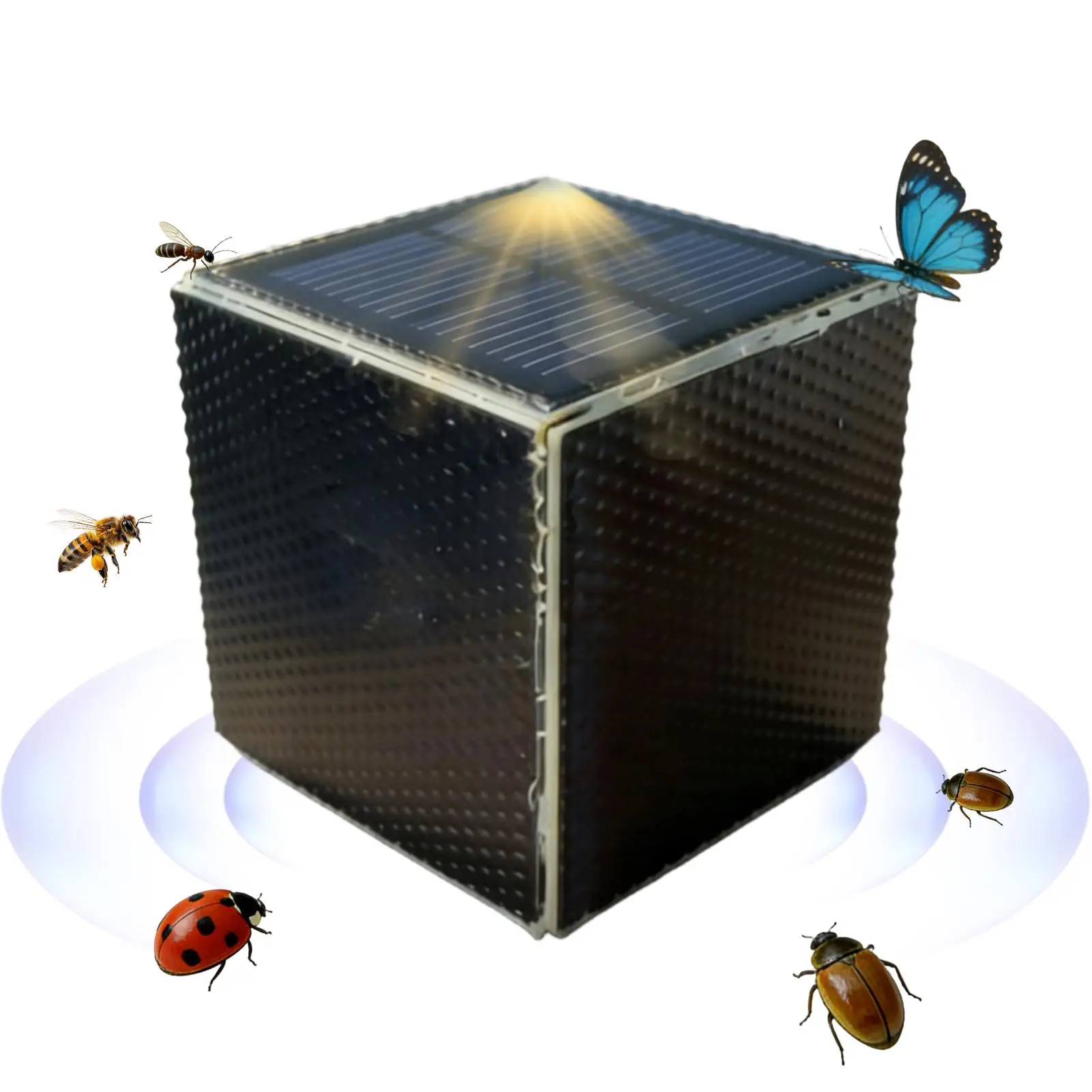 Solar Powered Insectsound Simulator Solar Powered Garden Noisemaker Sound Simulator Bee Sound Simulation Machine For Gardeners