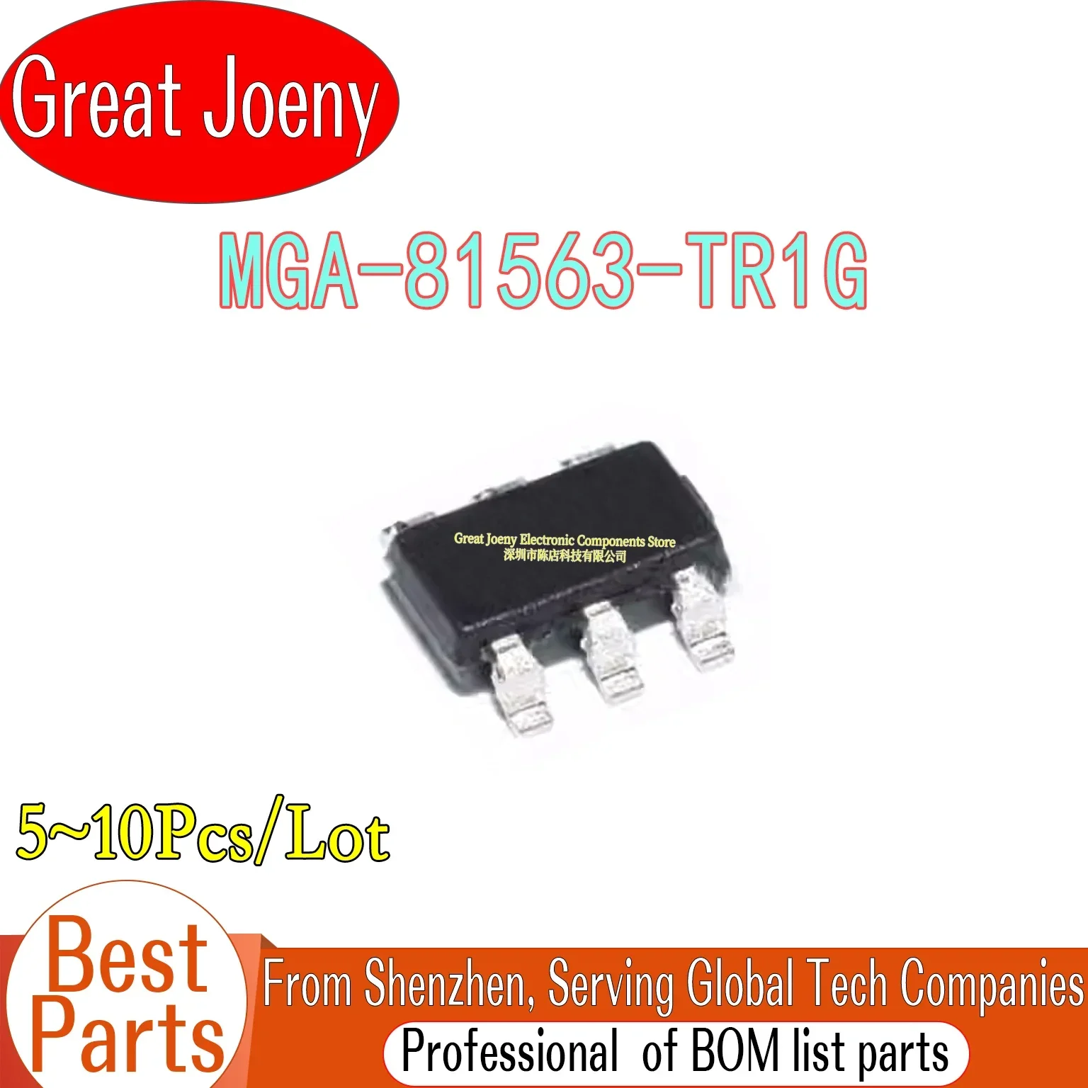 

(5-10piece)100% New MGA-81563-TR1G MGA-81563 MGA81563 81 sot23-6 Chipset Bulk Best Price Plastic Casing