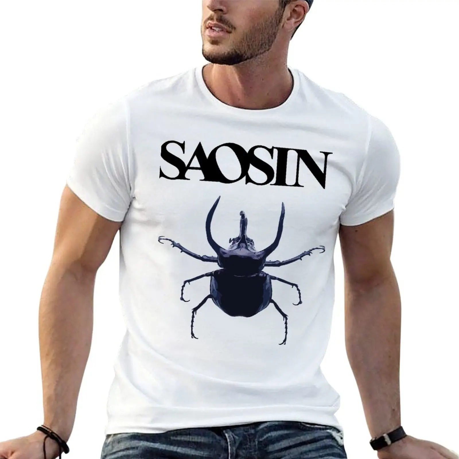 

saosin T-Shirt t shirts for man graphic tees t shirts for man pack cotton T-Shirt