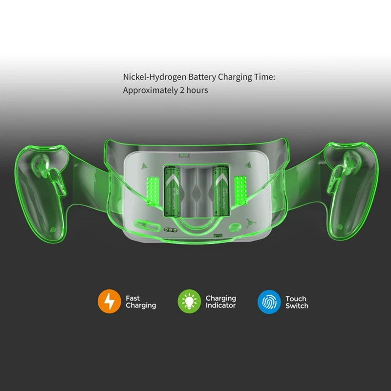 Charging Base For Meta Quest 3 VR Headset Charging Dock Handle Illuminated Multi-Function Stand Charger