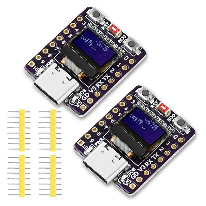 

FEDI-OLED Display 0.42 Inch For ESP32 C3 Development Board 2PCS Supports For ESP32 Mini Wifi Bluetooth Features