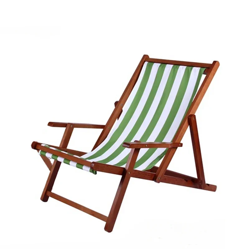 

Solid Wood Outdoors Beach Chair Sun Lounger Beach Accessories Camp Out Beach Chair Backrest Fold Portable Garden Furniture FYBC