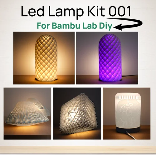 Imagen 2 del producto Para Bambu Lab Kit de lámpara Led 001 Hardware Bambulab Kit de luz 001 piezas de luz Led modelo Diy sin piezas de impresión 3d