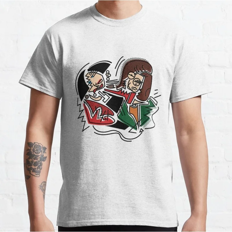 

Retro Sick sad world tv shows Gift t shirt 90s Nostalgia cartoon Graphic Clothes 0217 Large size Tops 100% cotton printed tee
