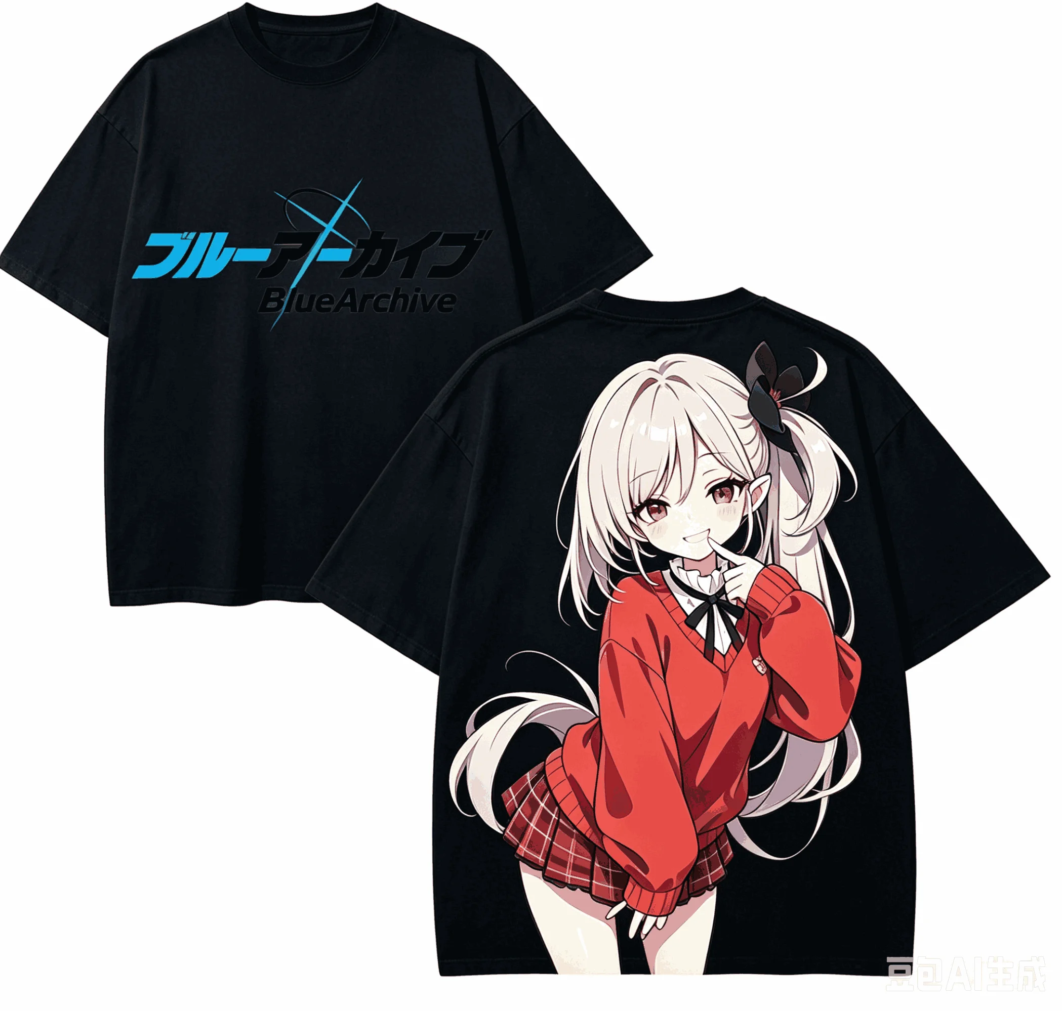 Blue Archive Anime Lover T-shirt Harajuku Cotton New Model High Street  Oversized Unisex Retro Fashion Couples hot product soft