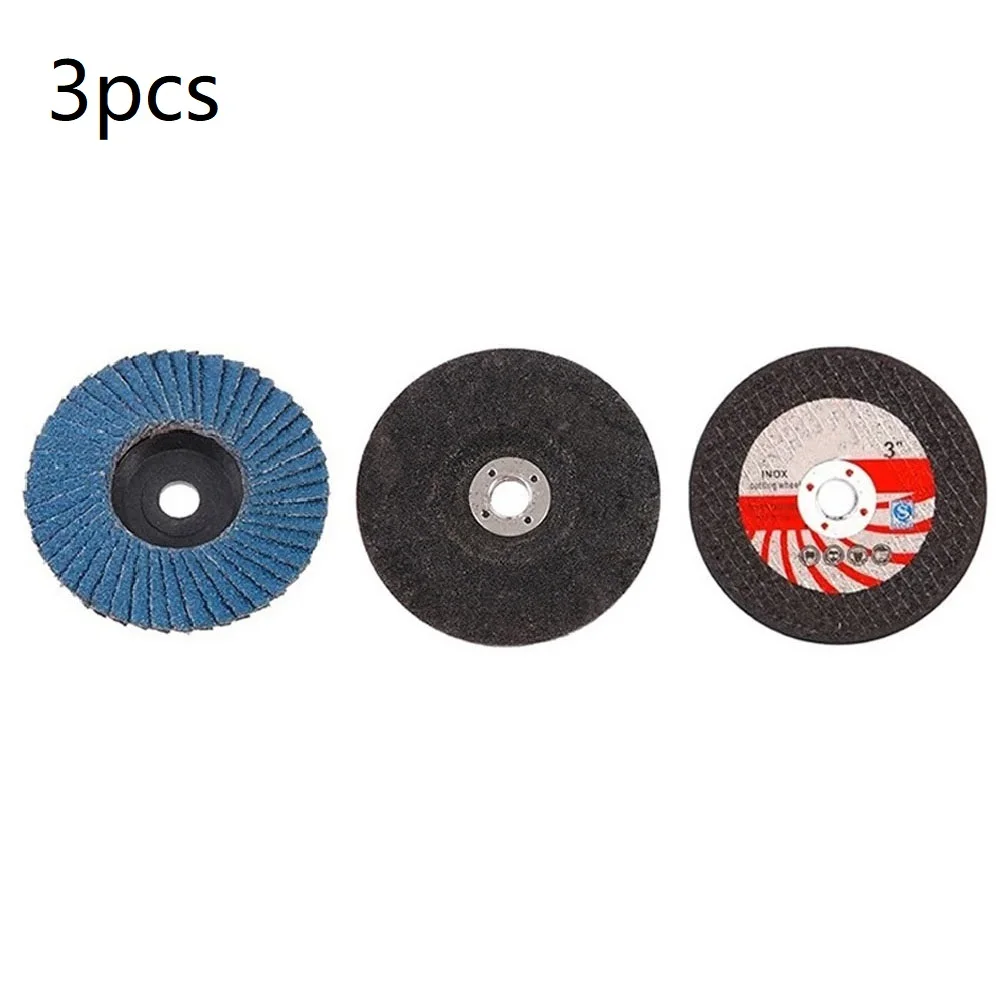 3pcs 3inch 75mm Saw Blade Cutting Disc Polishing Disc Grinding Wheel For Angle Grinder Steel Stone Sanding Cutting Saw Blade