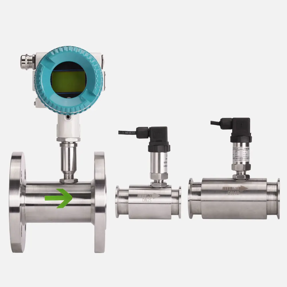 

stainless steel reusable pulse dn25 dn40 clamp natural gas turbine flow meter hydrogen flowmeter