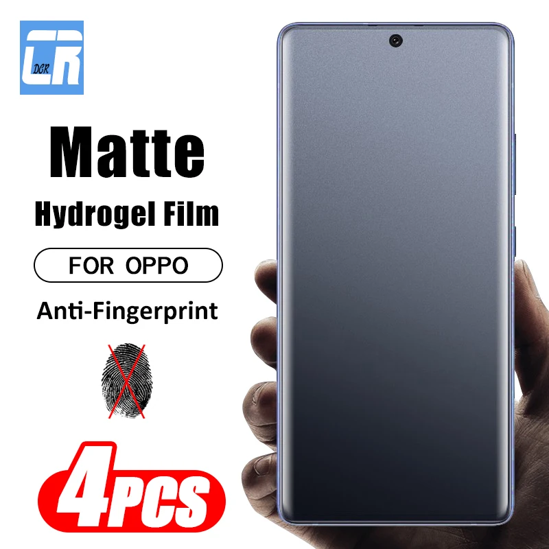 

4Piece Curved Matte Hydrogel Film For Oppo Find X7 Ultra X6 X5 X3 X2 Neo Screen Protector For Oppo A3 A2 A1 Pro Unlock Not Glass