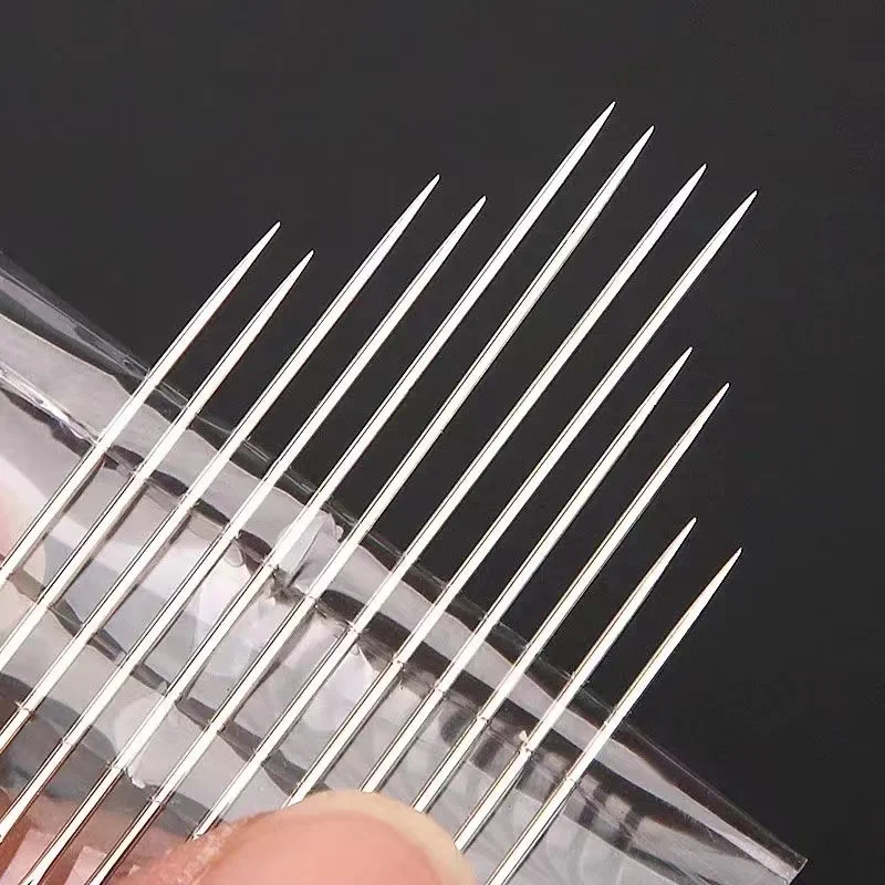 12 stücke Blind Nadel Ältere Nadel-seite Loch Hand Haushalt Edelstahl Nähen Unnötig Einfädeln Bekleidung Nähen DIY – Detail 4