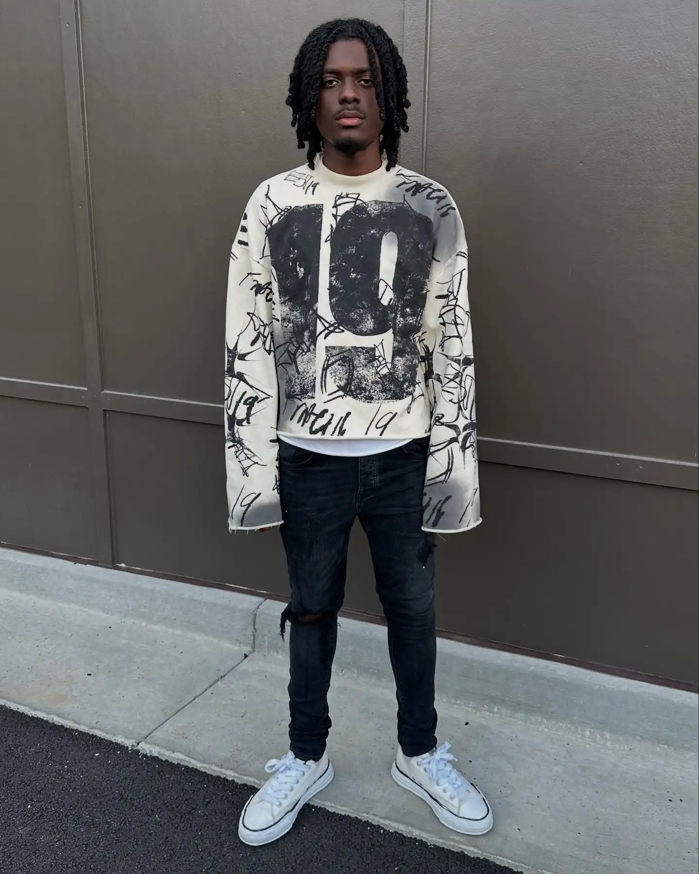 

Y2K Men T Shirt vintage Print Graphic Gothic Long Sleeves Harajuku Oversized T Shirt Fashion Hip Hop Punk Casual Streetwear Tops