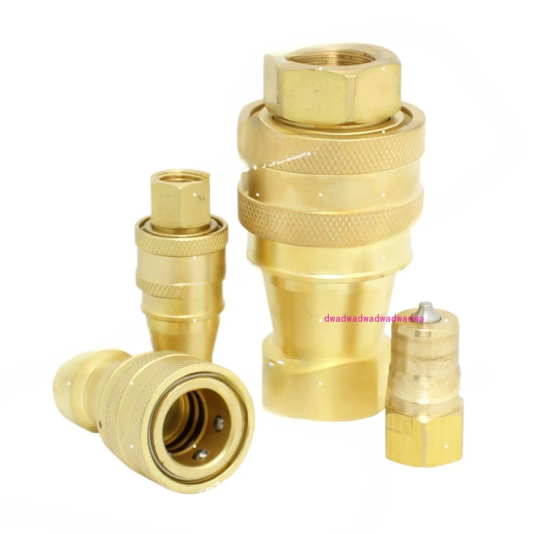 

KZD Водопроводная труба Быстрый соединитель Гидравлический соединитель высокого давления Открытый и закрытый Самоблокирующийся медный быстроразъемный соединитель