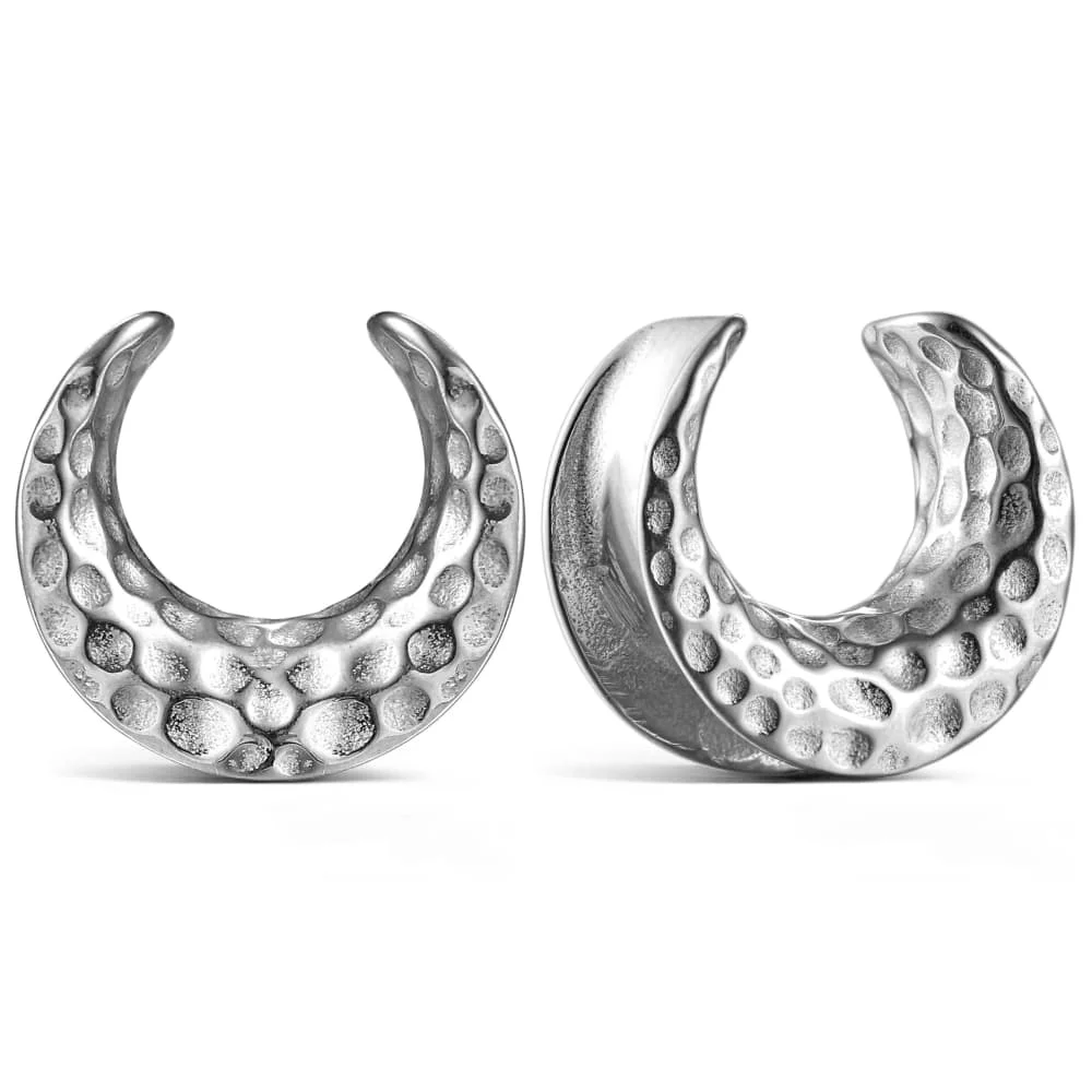 2pcs Star Moon Saddle Plugs for Stretched Ears